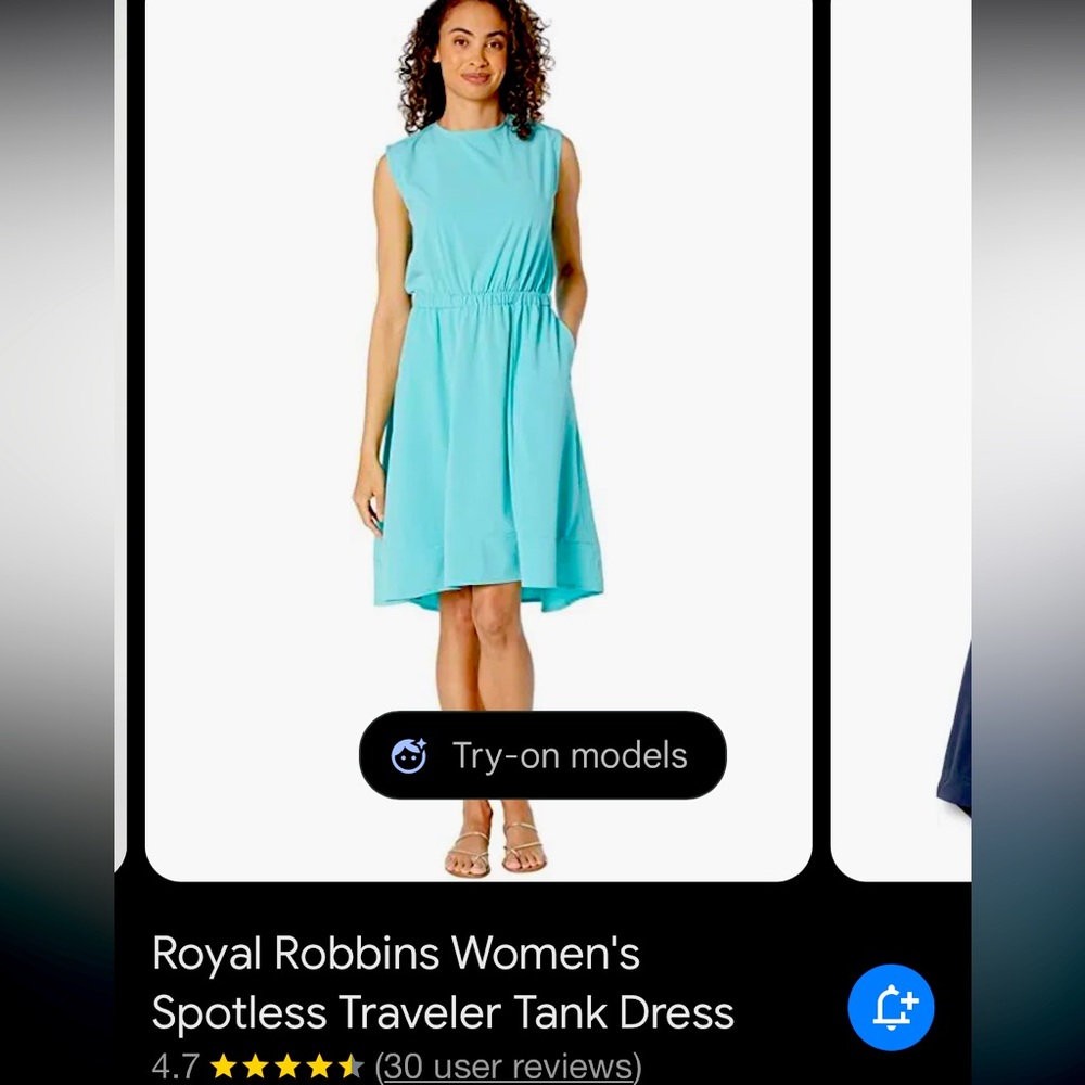 Royal Robbin’s spotless travelers dress in teal NWTs sz medium